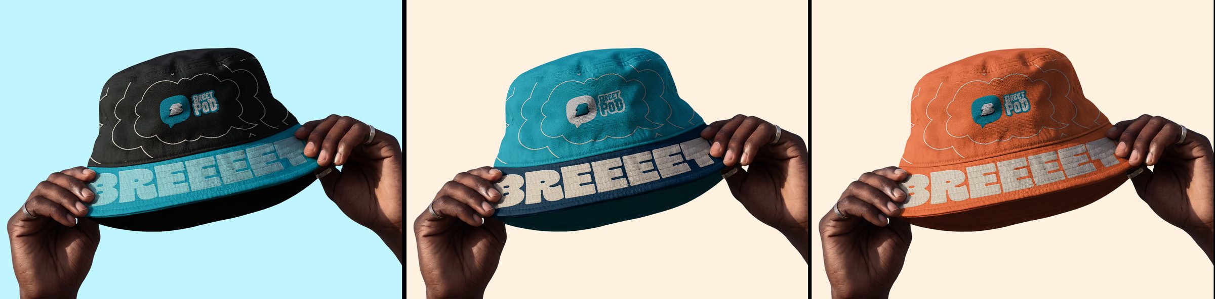 Breet Pod bucket hats