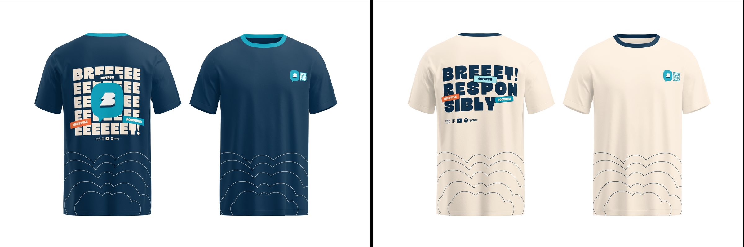 Breet Pod t-shirts