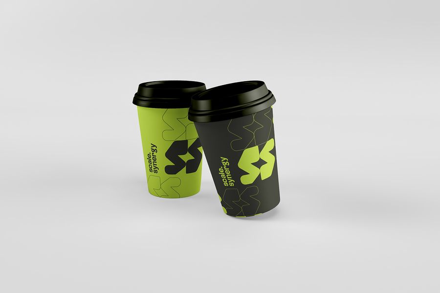 Branded coffee cup